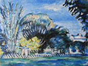 Trees at the Jas de Bouffan after Cezanne-173x129